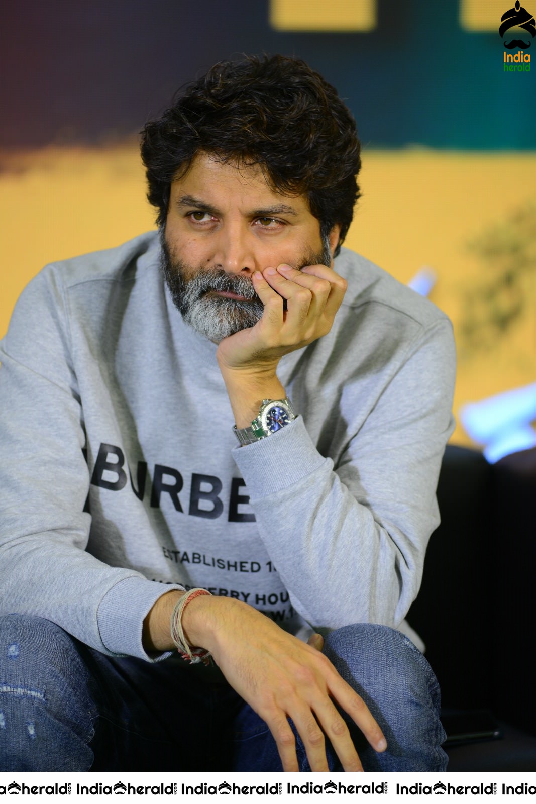 Director Trivikram Srinivas Latest Photos from AV Success meet Set 1