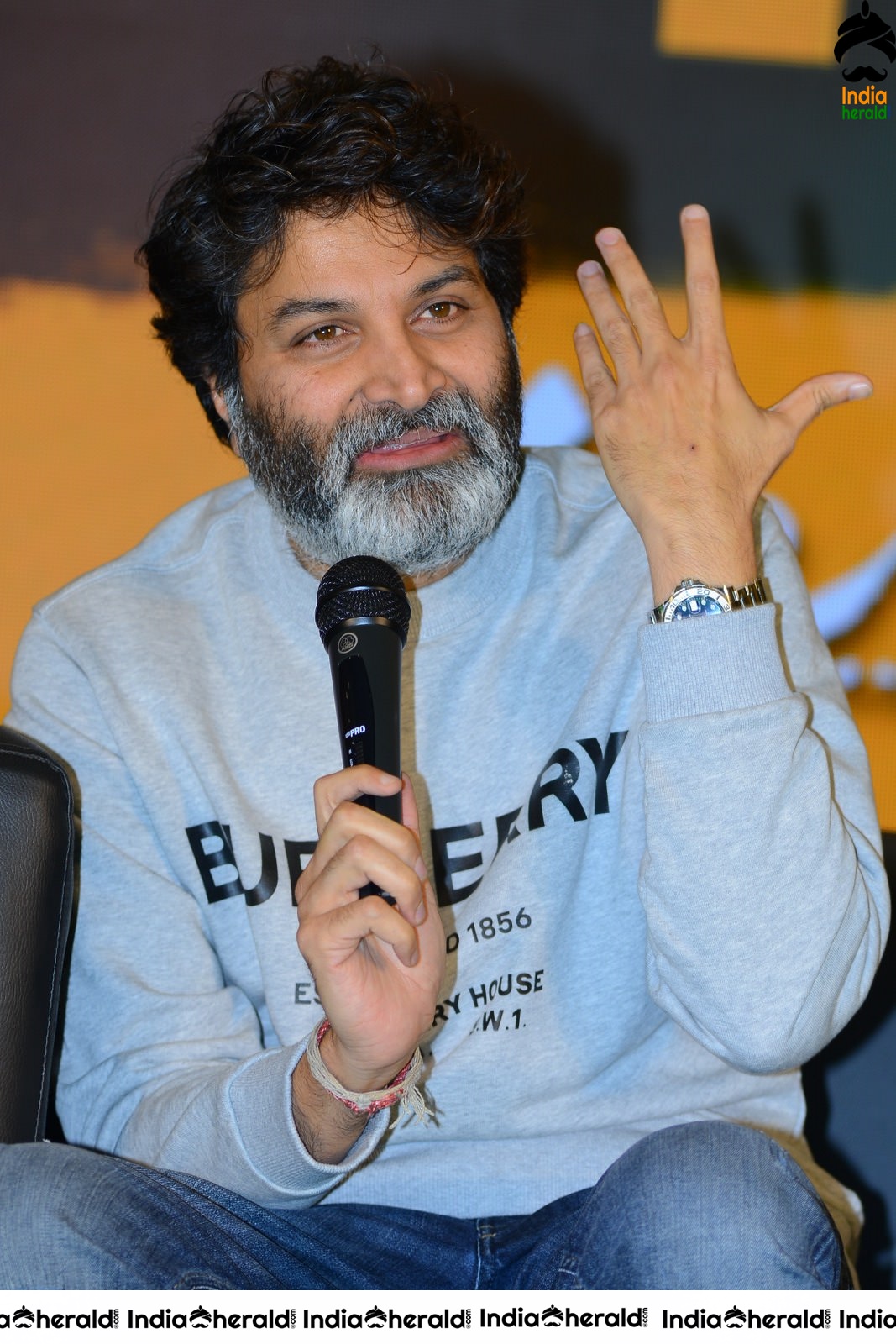 Director Trivikram Srinivas Latest Photos from AV Success meet Set 2