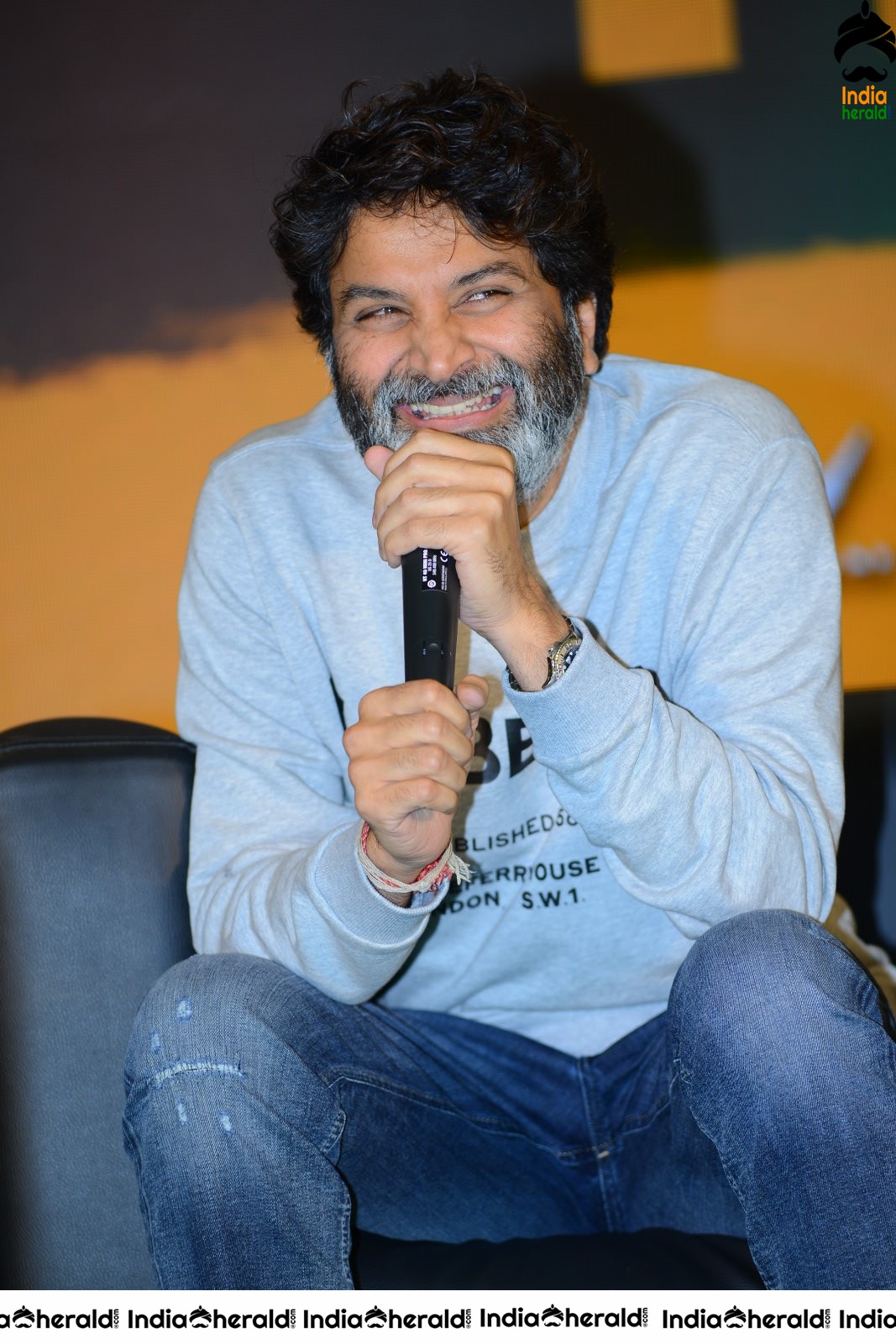 Director Trivikram Srinivas Latest Photos from AV Success meet Set 2