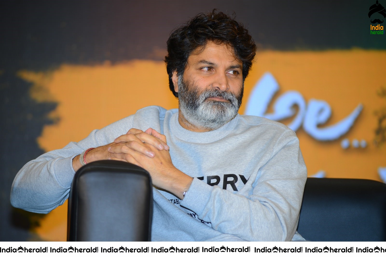 Director Trivikram Srinivas Latest Photos from AV Success meet Set 2