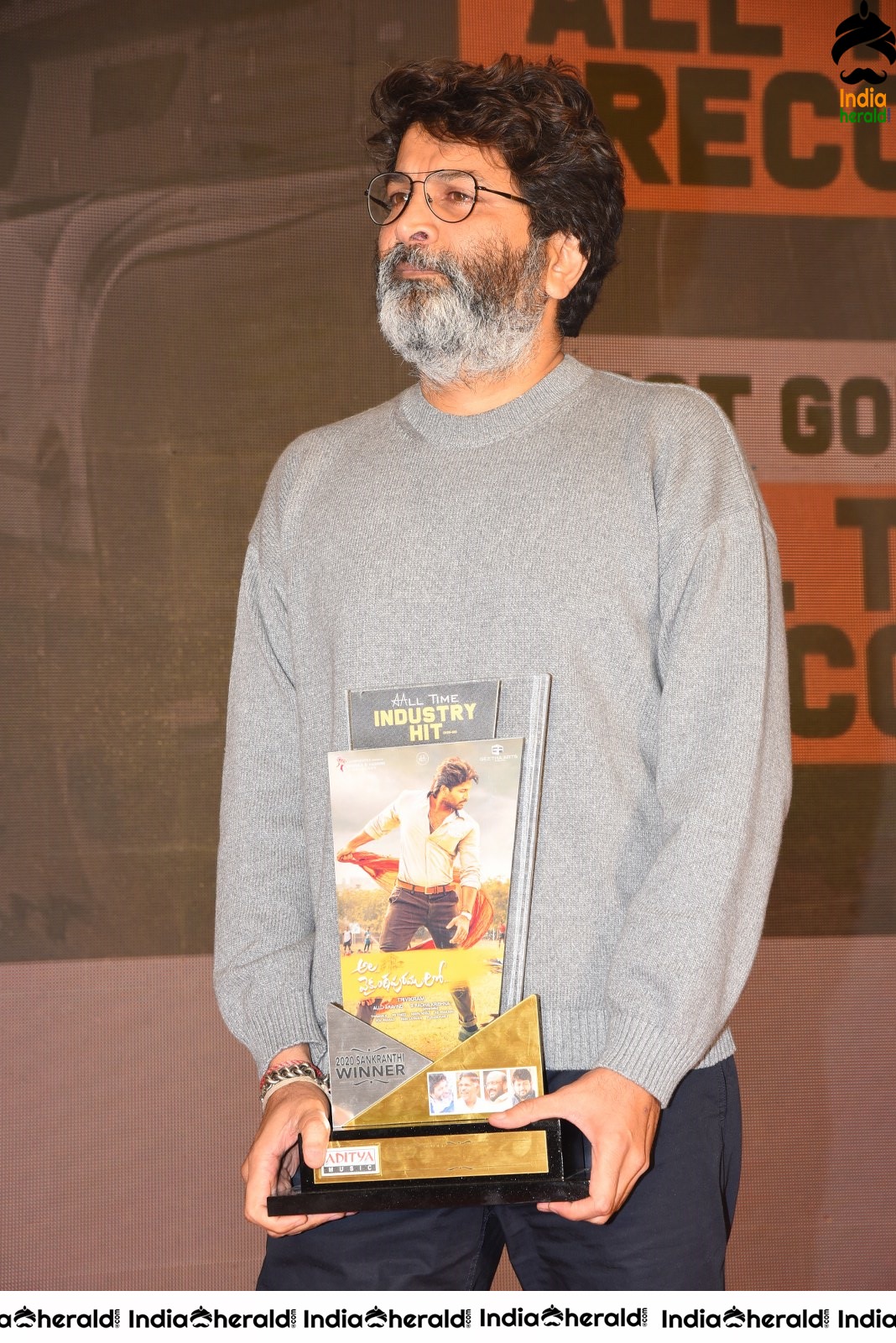 Director Trivikram Srinivas Latest Stills from Ala Vailkunthapurramuloo Thanks Meet