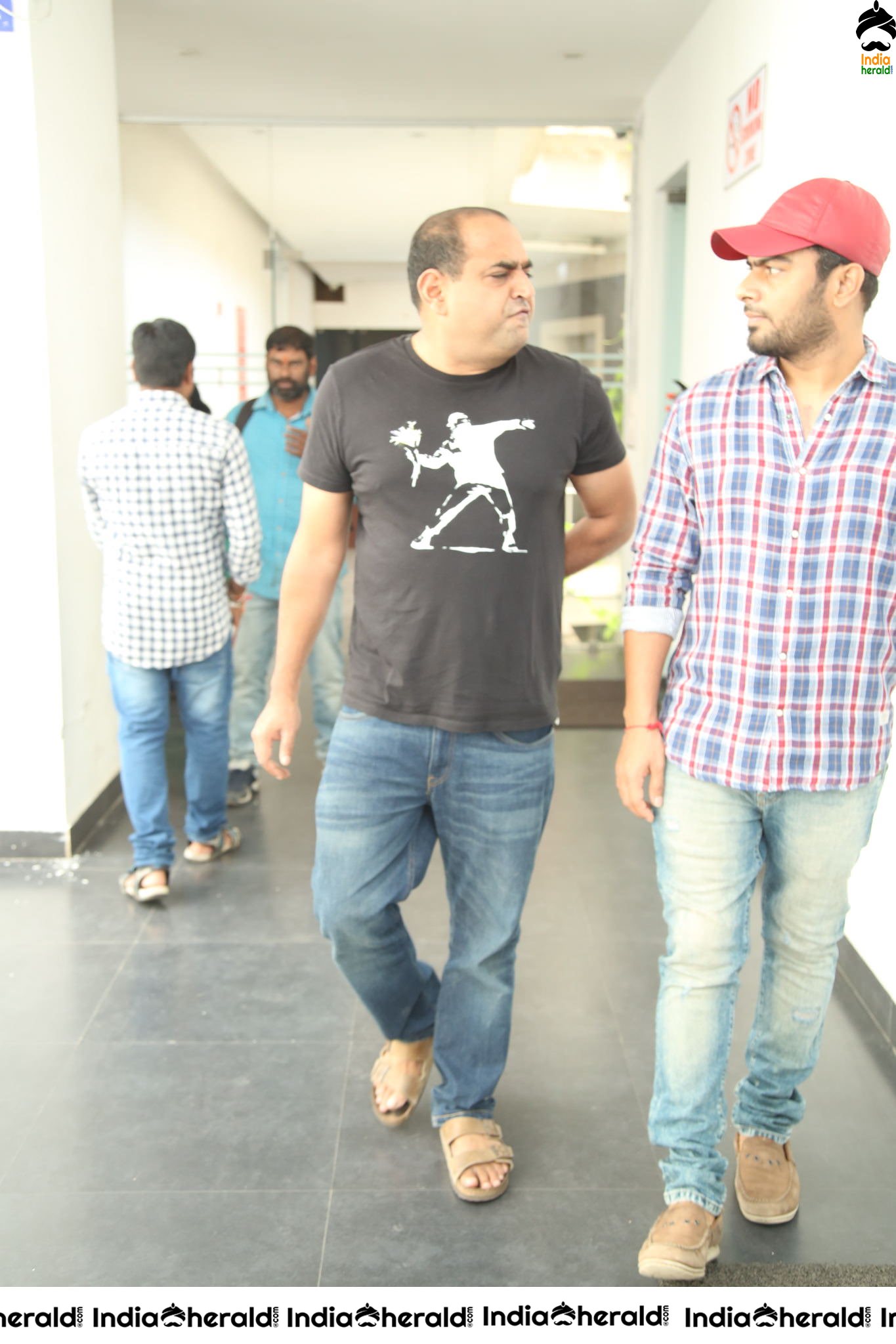 Director Vikram Kumar and Actor Nani Spotted in Black