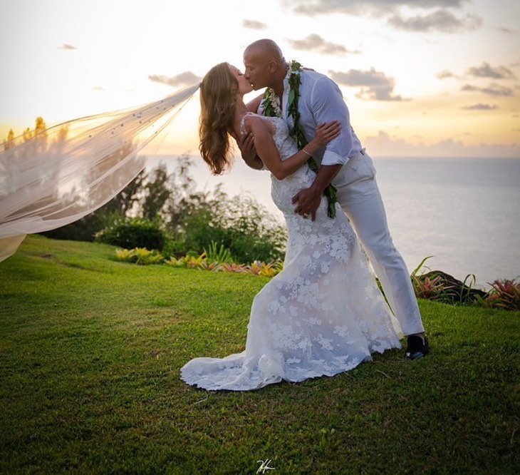 Dwayne Johnson Aka The Rock And Rauren Hashian Wedding Stills