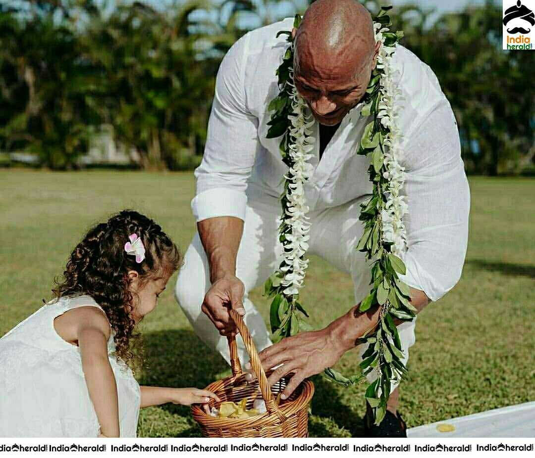 Dwayne Johnson Daughter Tiana His Johnson Cute Stills