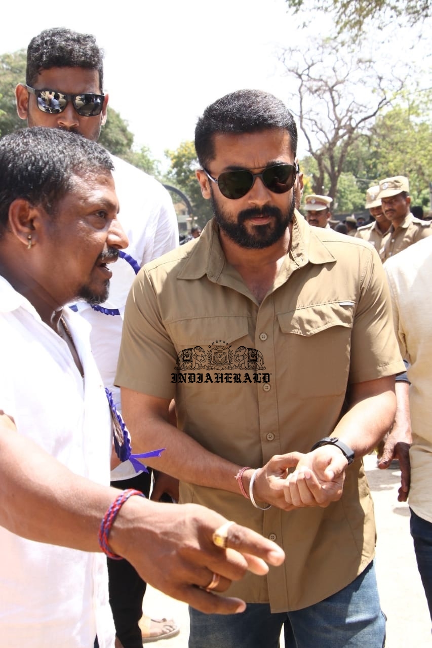 Exclusive Pics Of Suriya And Family From Nadigar Sangam Elections