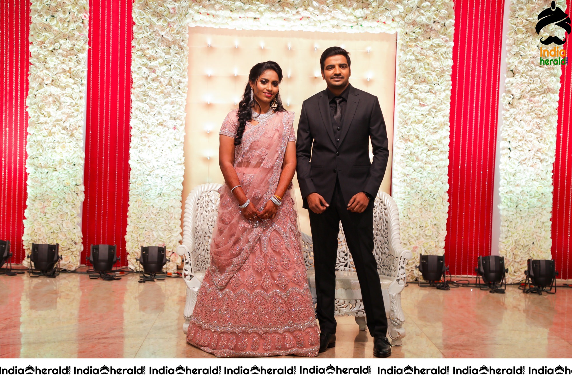 Famous Comedy Actor Sathish and Sindhu Wedding Stills Set 4