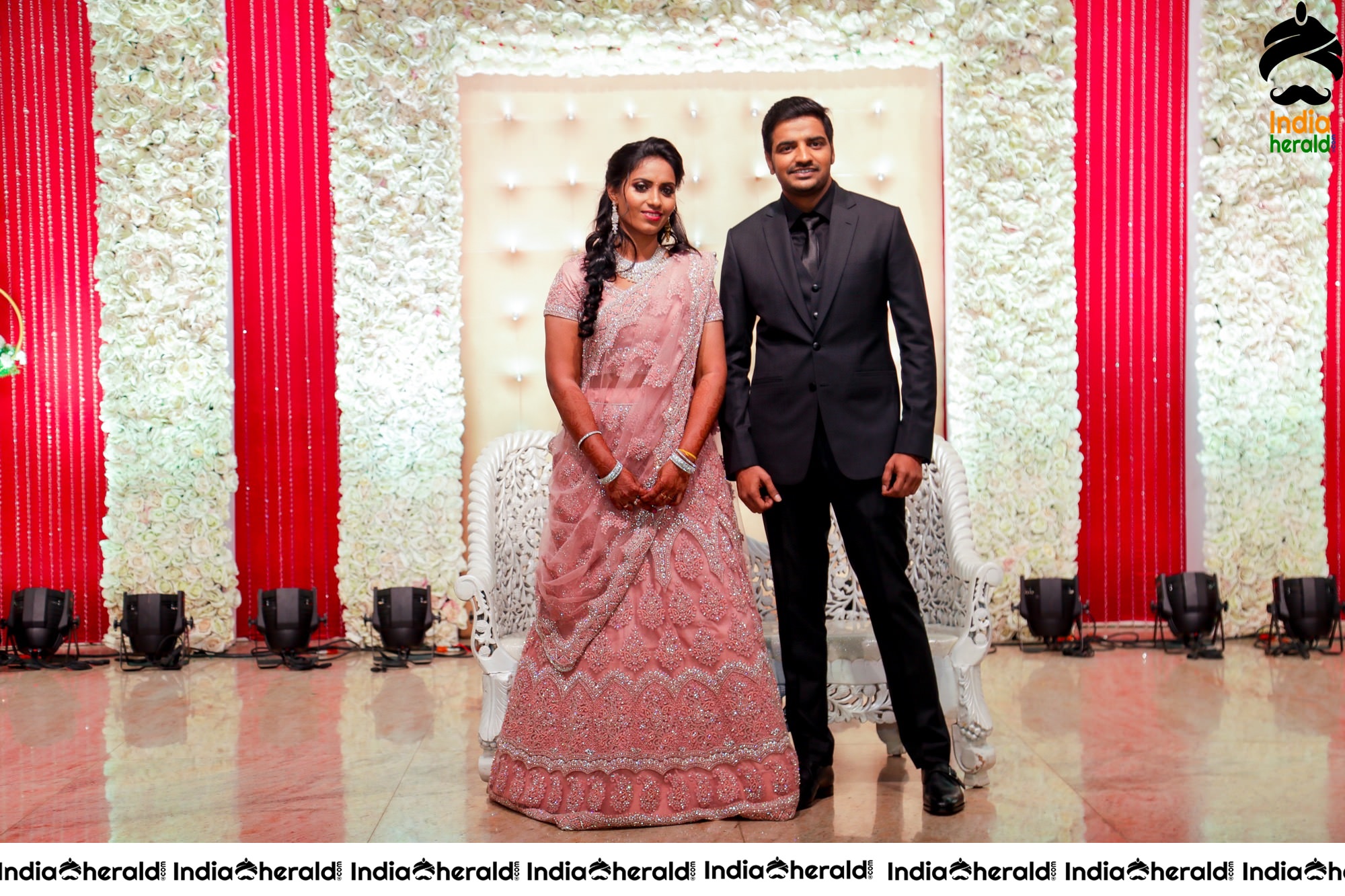 Famous Comedy Actor Sathish and Sindhu Wedding Stills Set 4