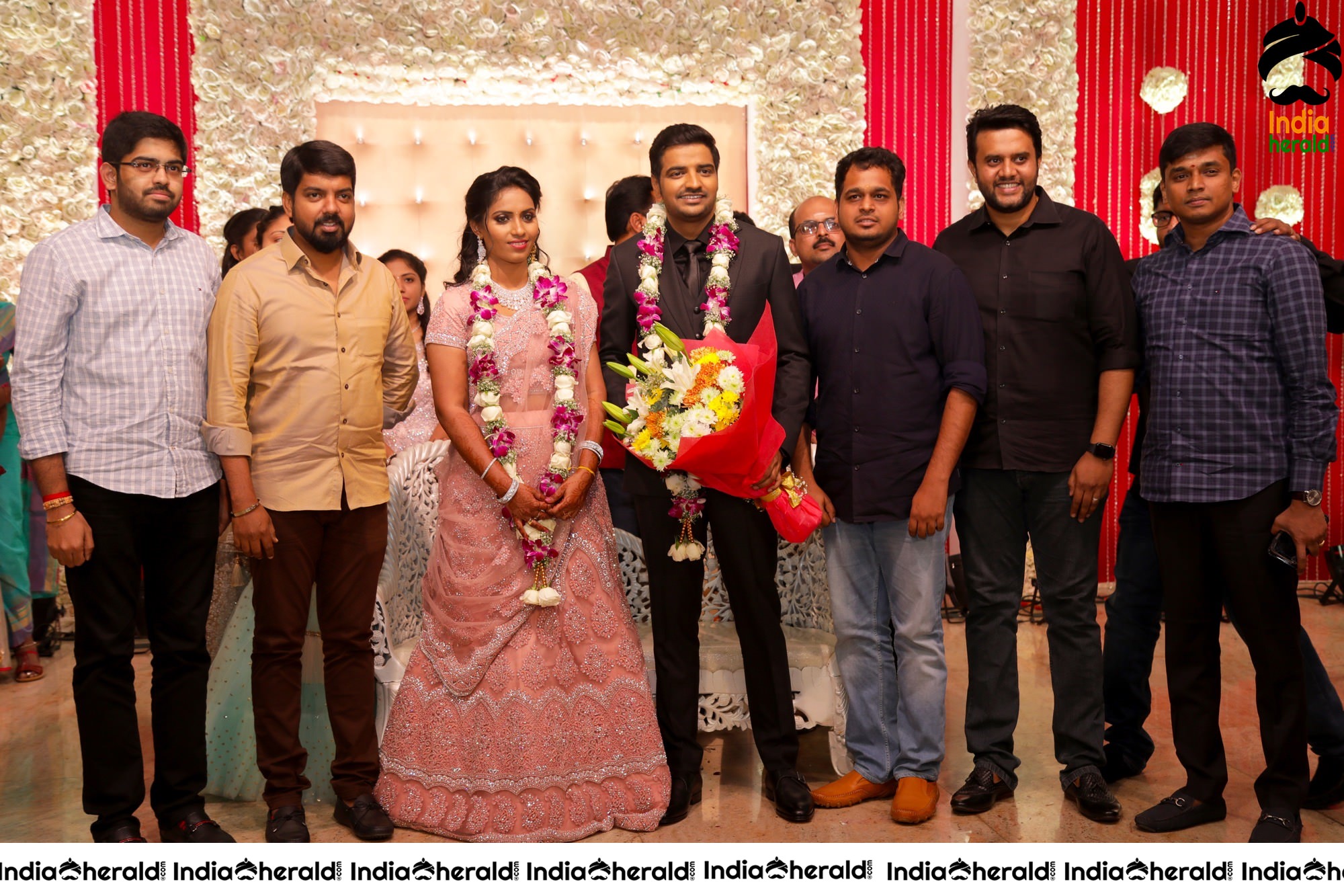 Famous Comedy Actor Sathish and Sindhu Wedding Stills Set 4