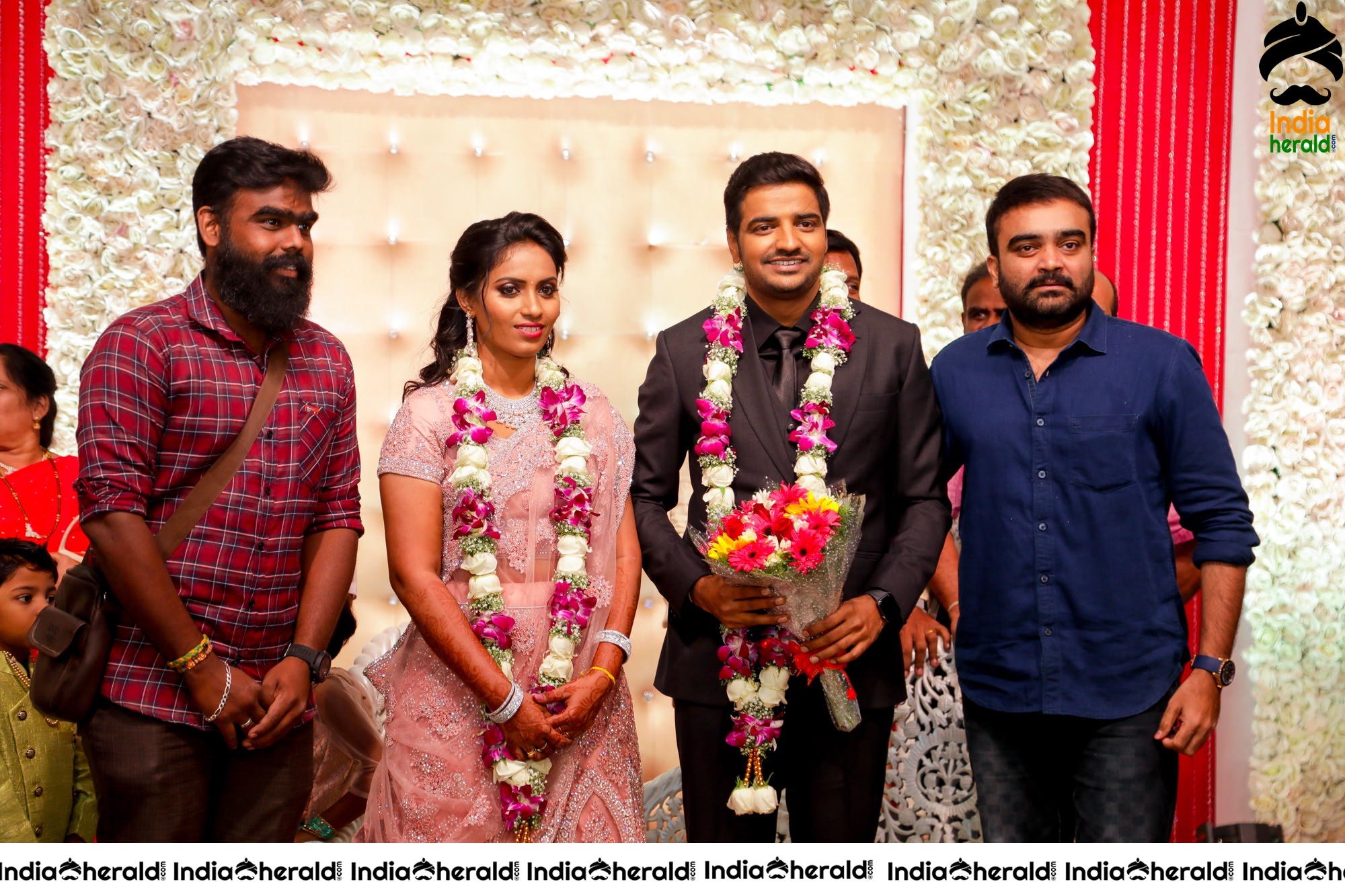 Famous Comedy Actor Sathish and Sindhu Wedding Stills Set 5