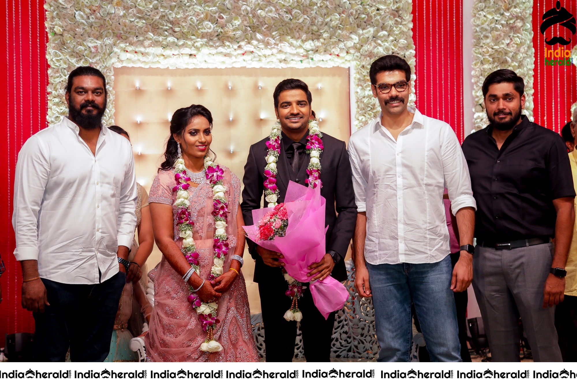 Famous Comedy Actor Sathish and Sindhu Wedding Stills Set 5