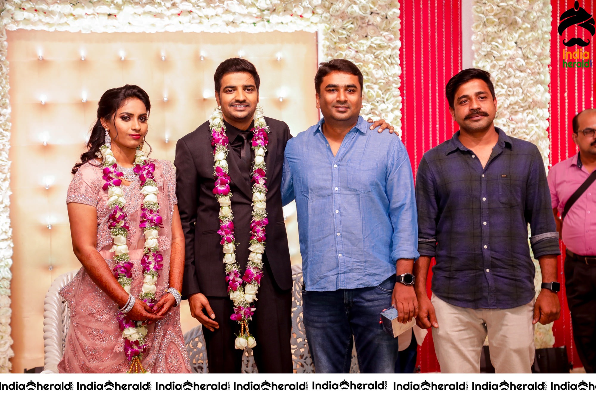 Famous Comedy Actor Sathish and Sindhu Wedding Stills Set 5