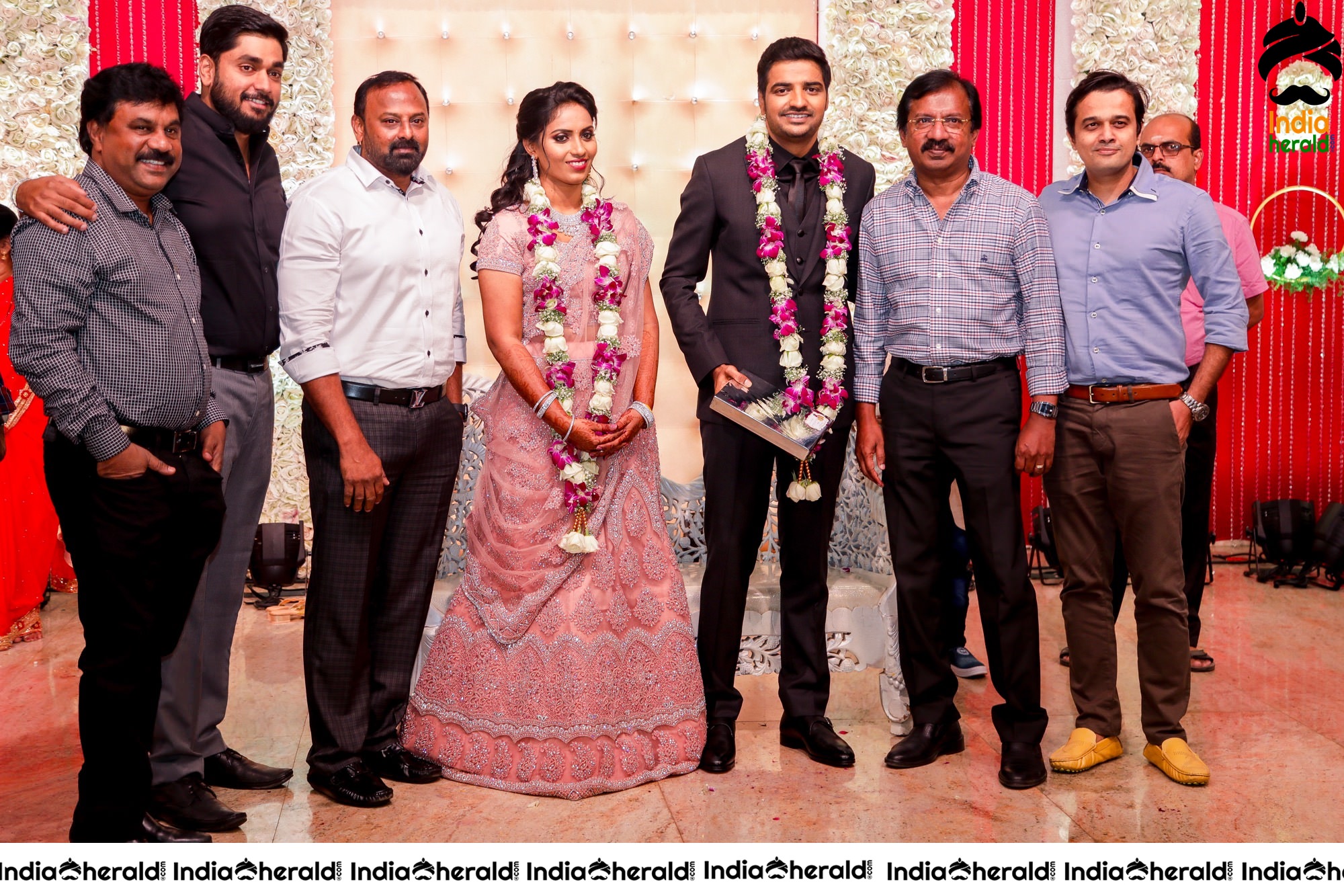 Famous Comedy Actor Sathish and Sindhu Wedding Stills Set 5