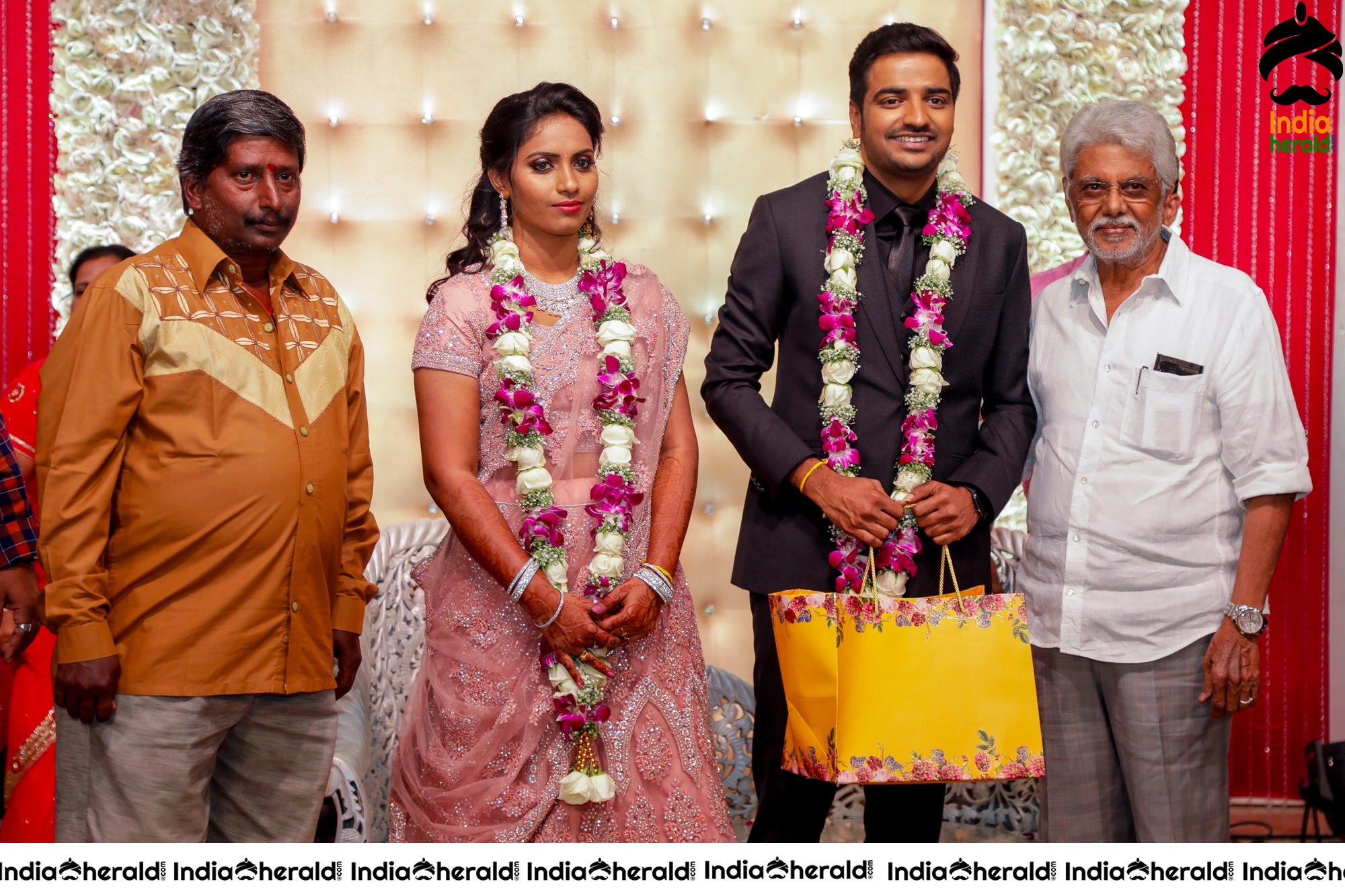 Famous Comedy Actor Sathish and Sindhu Wedding Stills Set 5