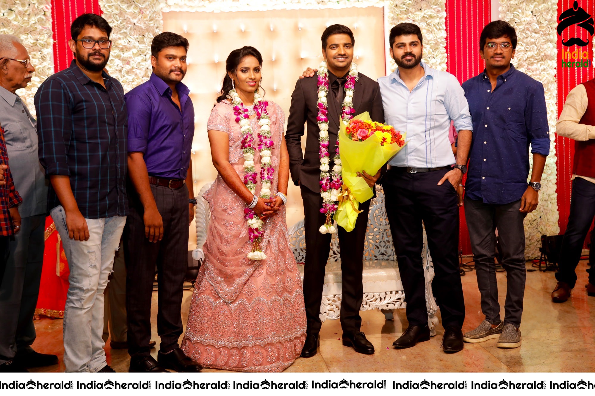 Famous Comedy Actor Sathish and Sindhu Wedding Stills Set 6