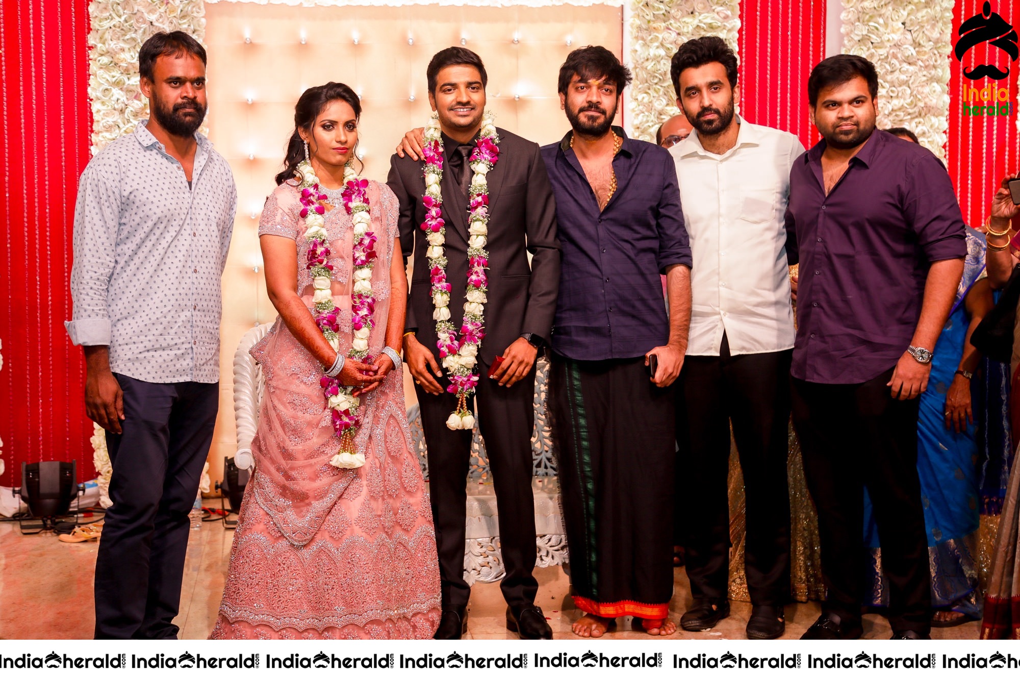 Famous Comedy Actor Sathish and Sindhu Wedding Stills Set 6