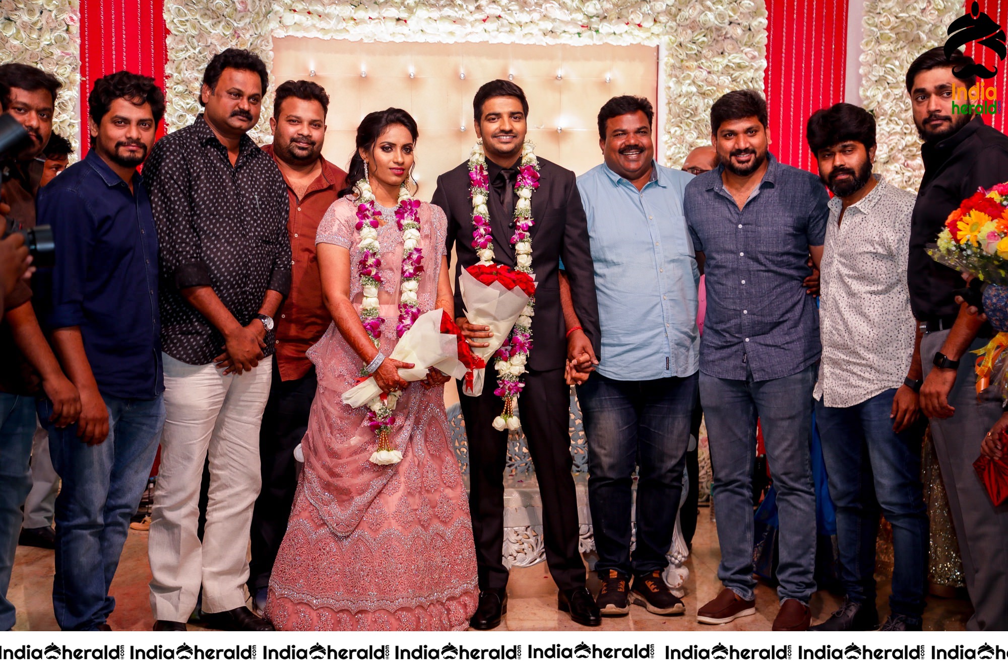 Famous Comedy Actor Sathish and Sindhu Wedding Stills Set 7