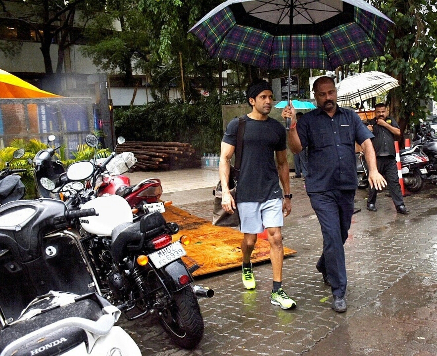 Farhan Akhtar Seen At A Club In Mumbai