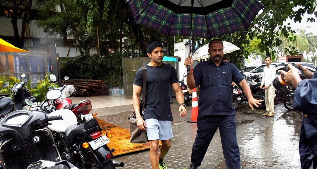 Farhan Akhtar Seen At A Club In Mumbai
