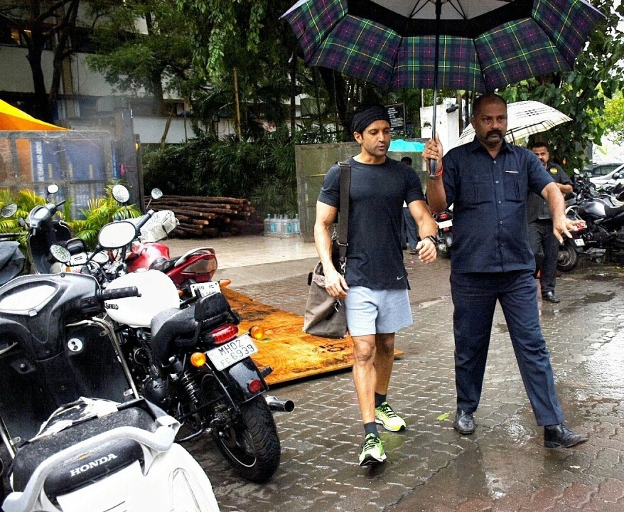 Farhan Akhtar Seen At A Club In Mumbai