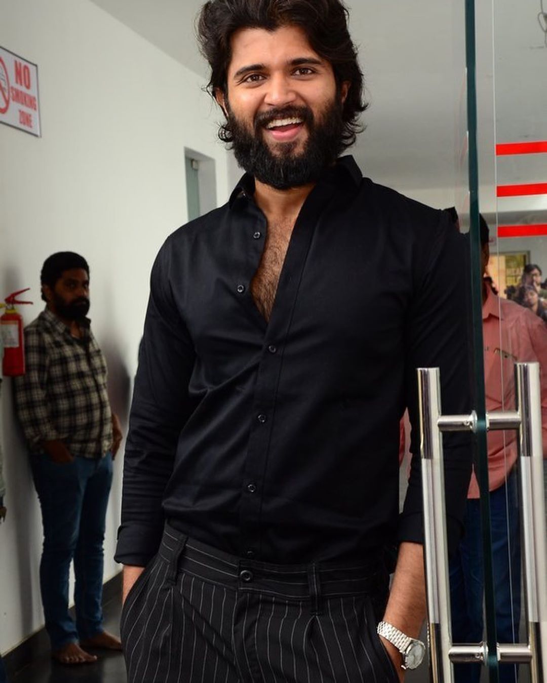 Handsome Hunk Vijay Devarakonda Black Dress Stills