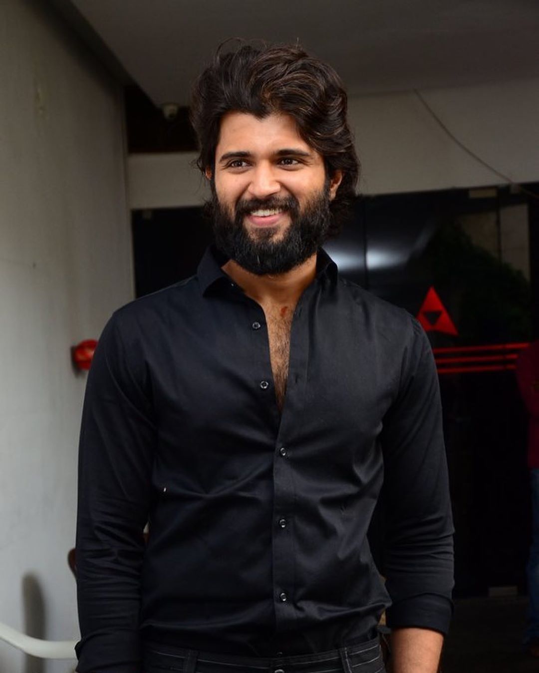 Handsome Hunk Vijay Devarakonda Black Dress Stills