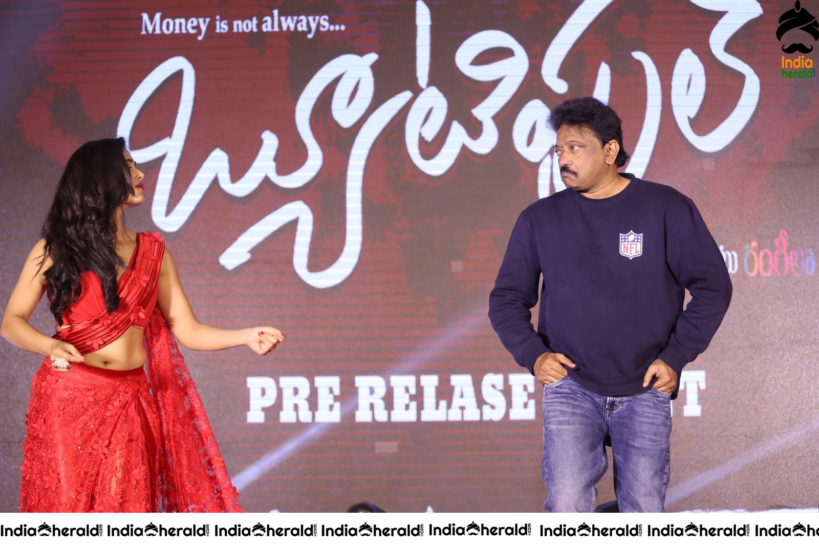 Hot Dance of RGV and Naina Ganguly On the Stage Set 1