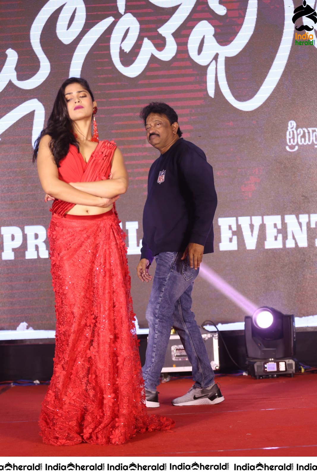 Hot Dance of RGV and Naina Ganguly On the Stage Set 1