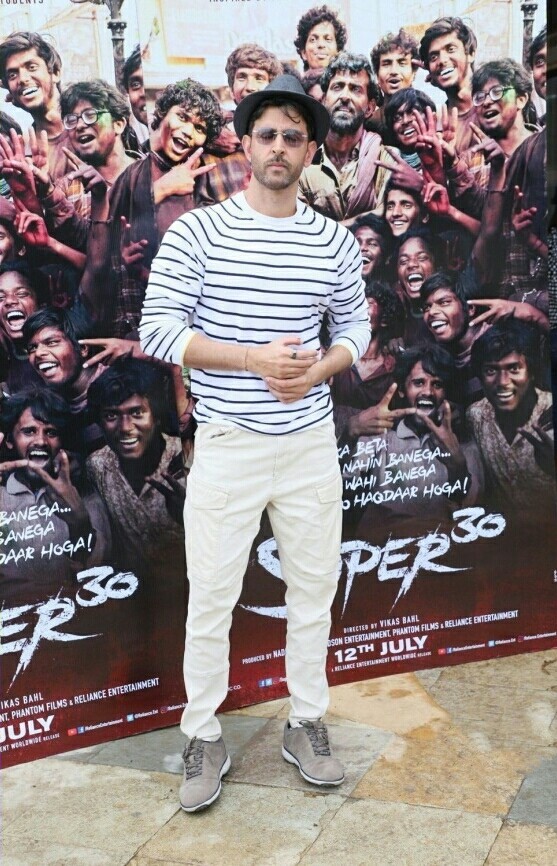 Hrithik Roshan At Promotions Of Super 30 In New Delhi