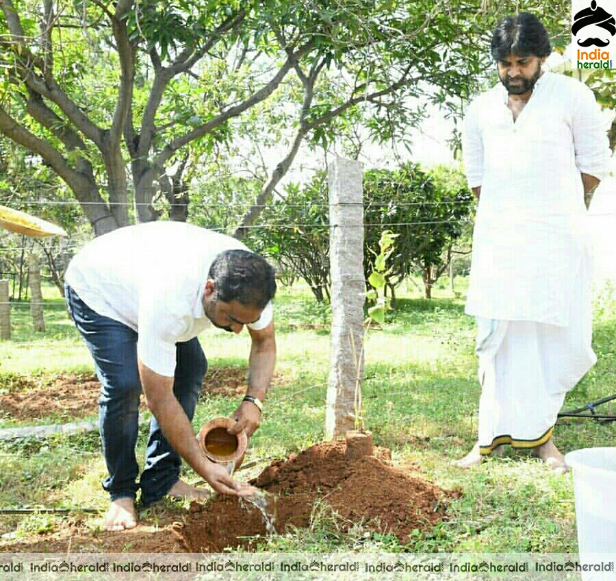 Janasena Cheif Pawan Kalyan Vana Rakshana Campaign Launch Stills