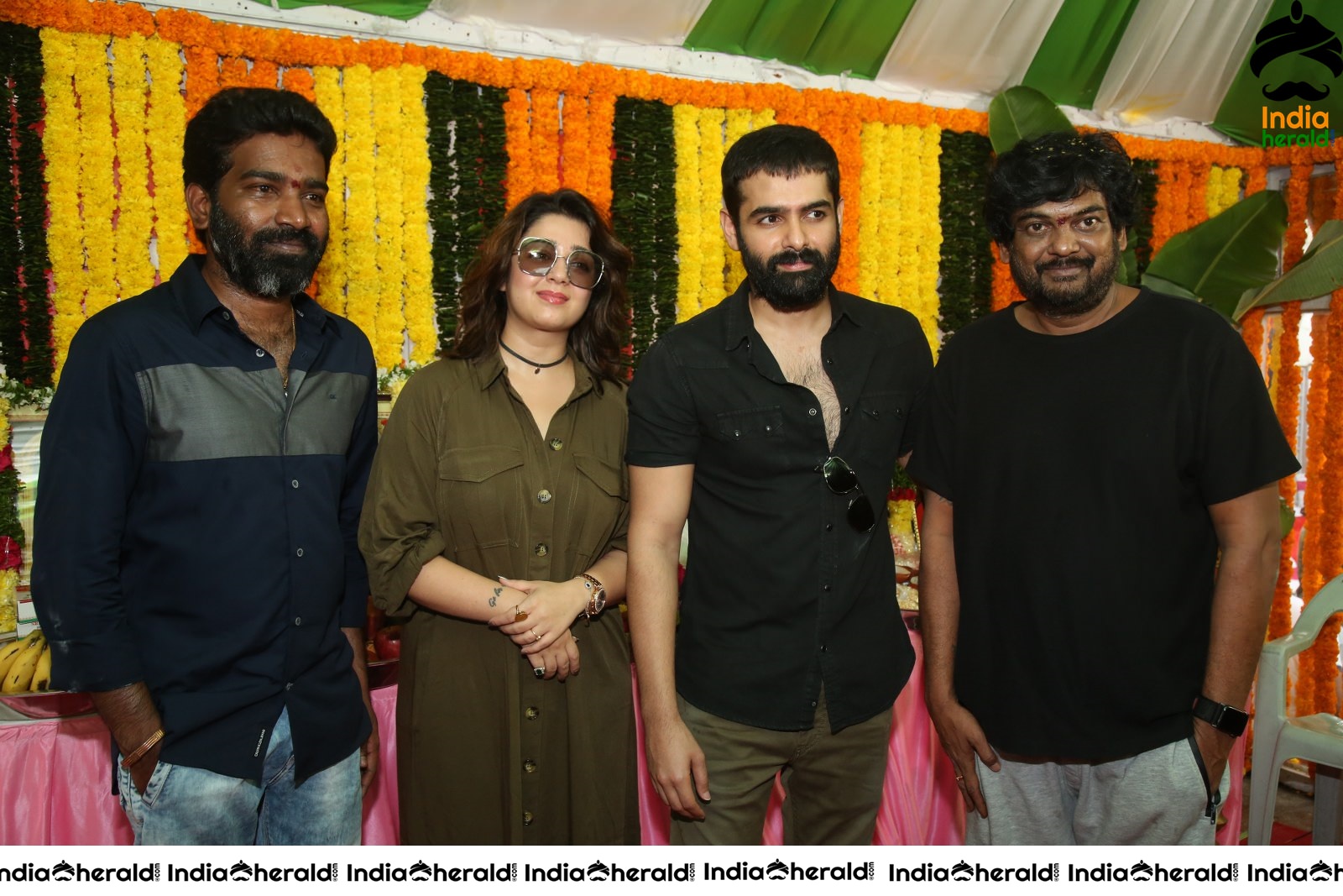 Kishore Tirumala Puri Jagannath and Charmee Spotted with Ram Pothineni Set 1