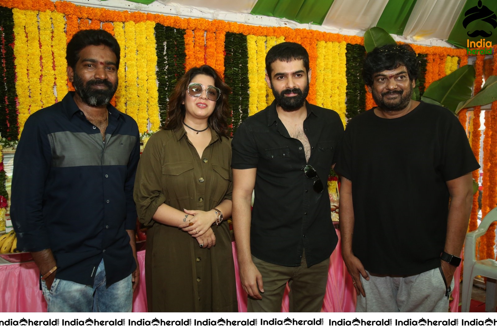 Kishore Tirumala Puri Jagannath and Charmee Spotted with Ram Pothineni Set 1