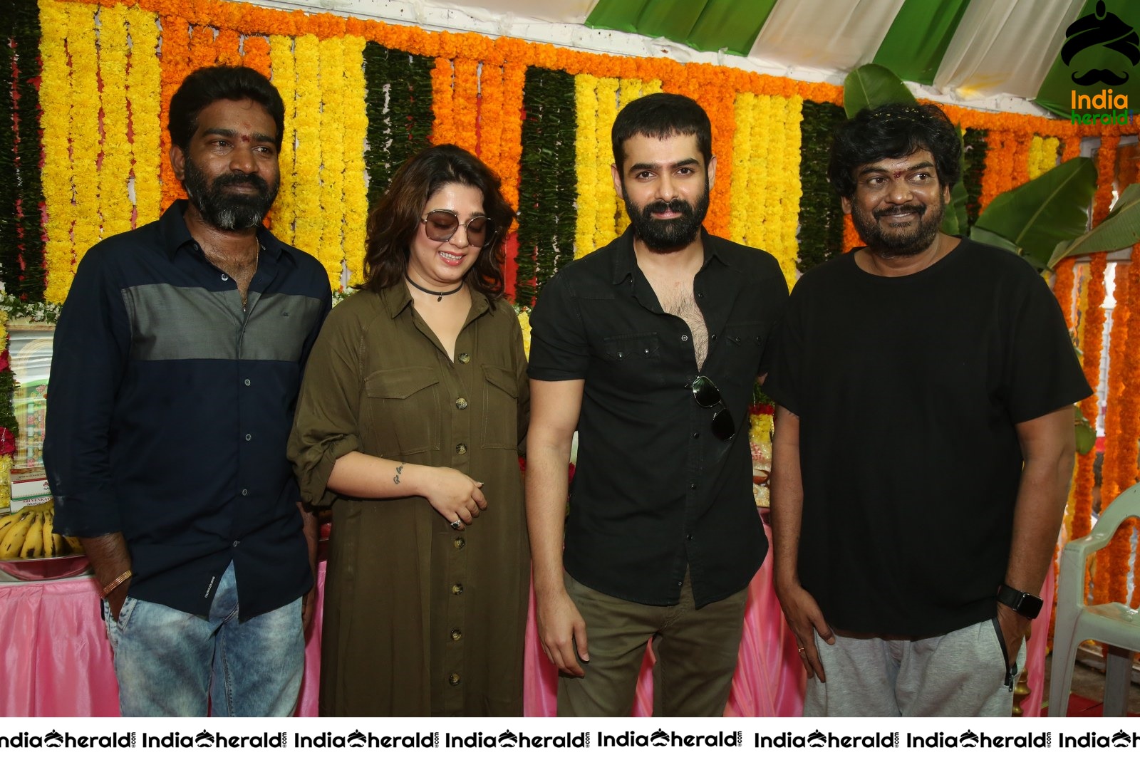 Kishore Tirumala Puri Jagannath and Charmee Spotted with Ram Pothineni Set 1