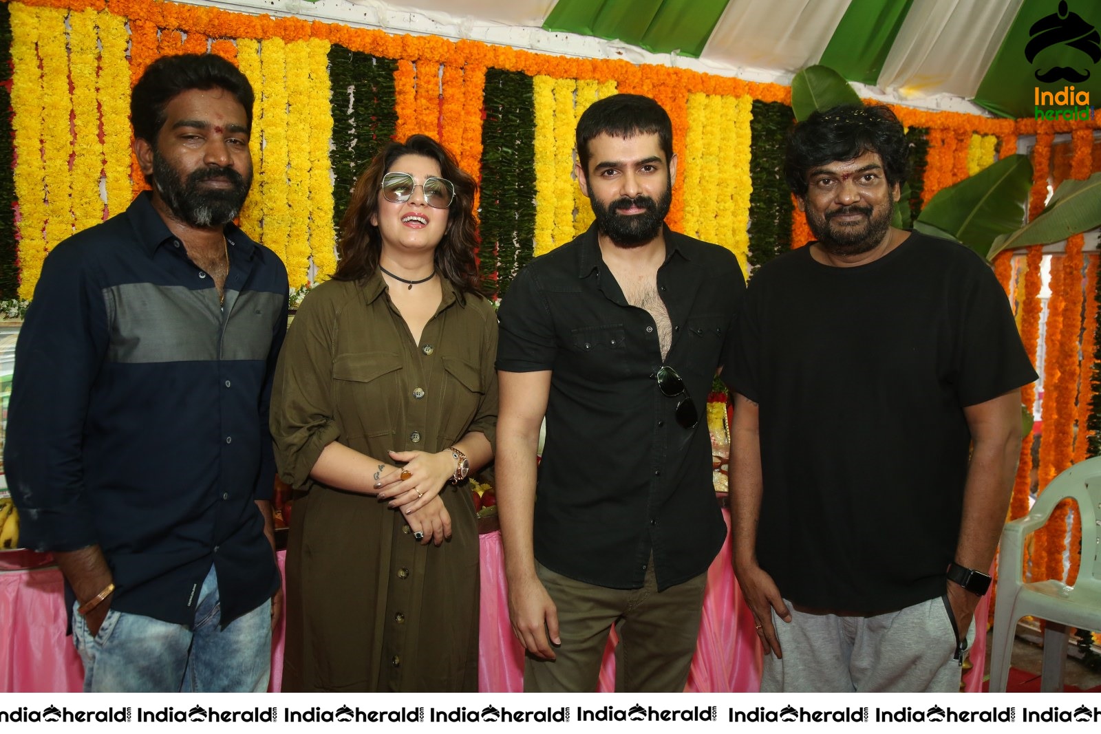 Kishore Tirumala Puri Jagannath and Charmee Spotted with Ram Pothineni Set 1