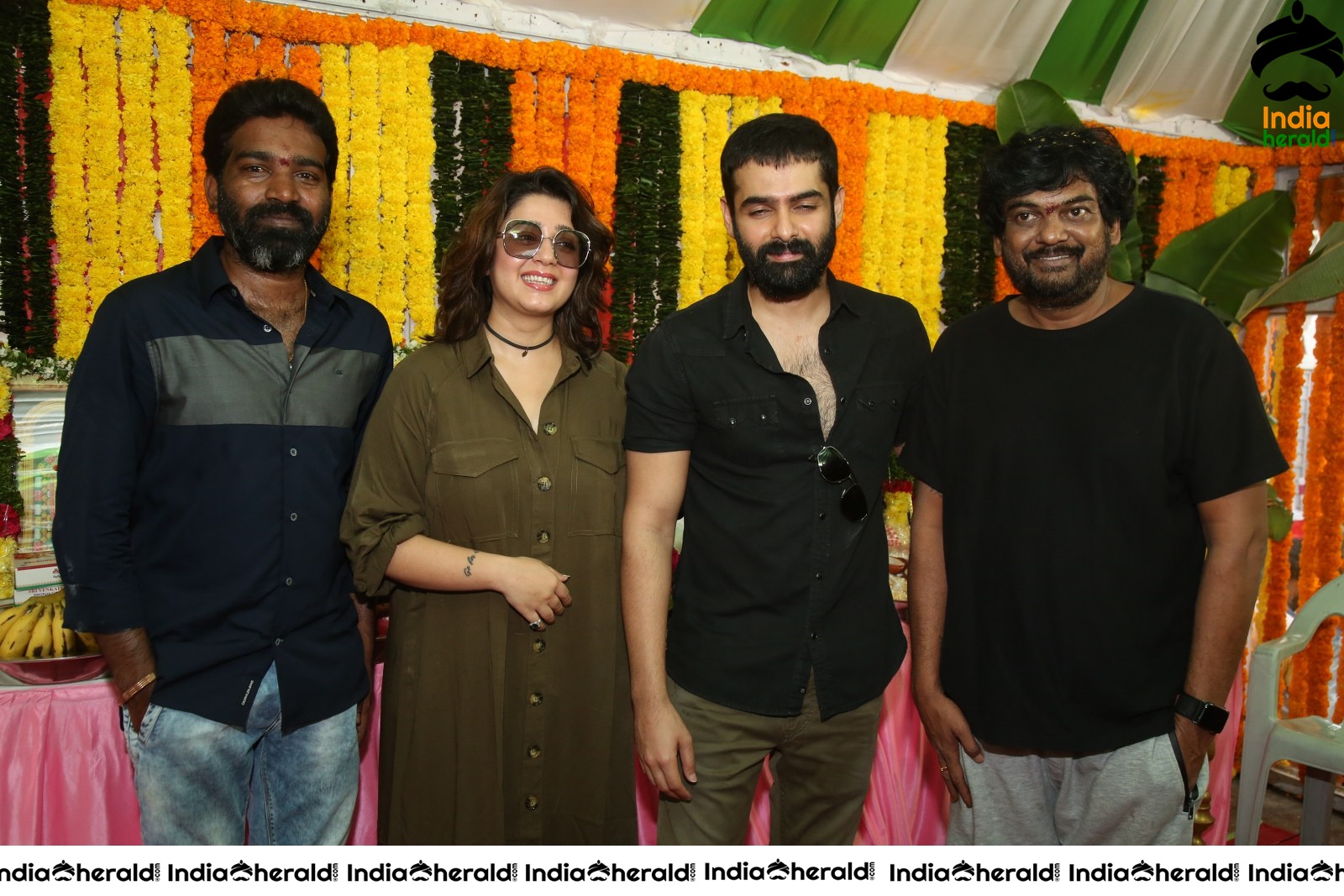 Kishore Tirumala Puri Jagannath and Charmee Spotted with Ram Pothineni Set 1