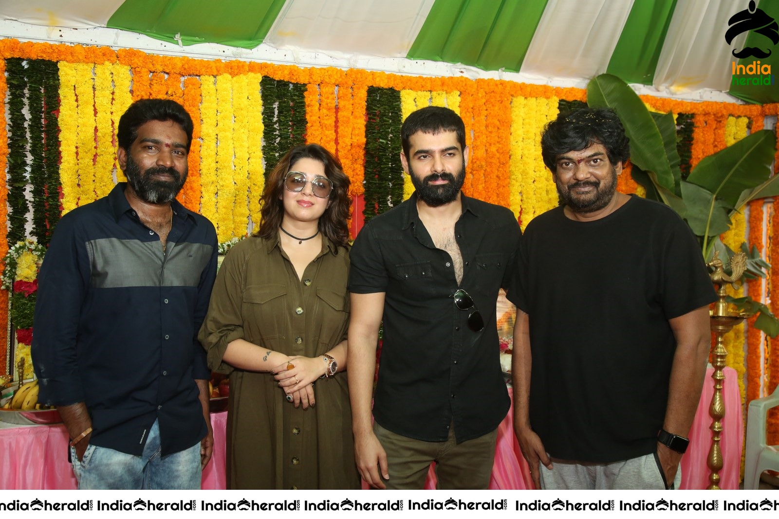 Kishore Tirumala Puri Jagannath and Charmee Spotted with Ram Pothineni Set 2