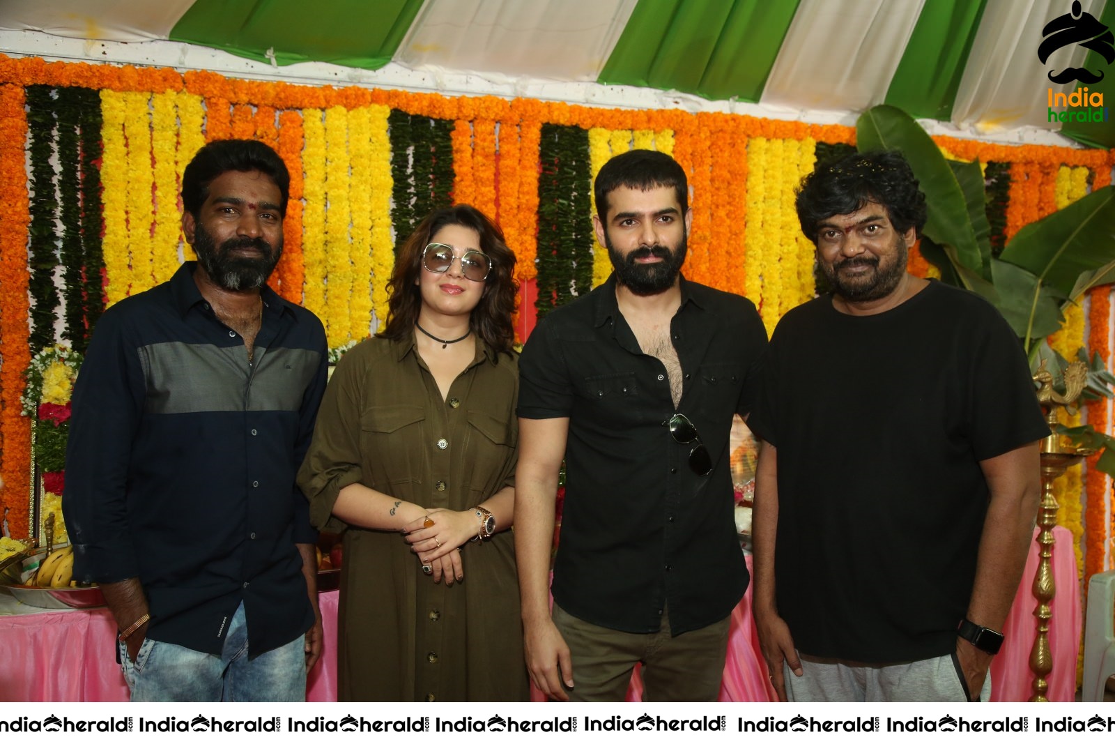 Kishore Tirumala Puri Jagannath and Charmee Spotted with Ram Pothineni Set 2