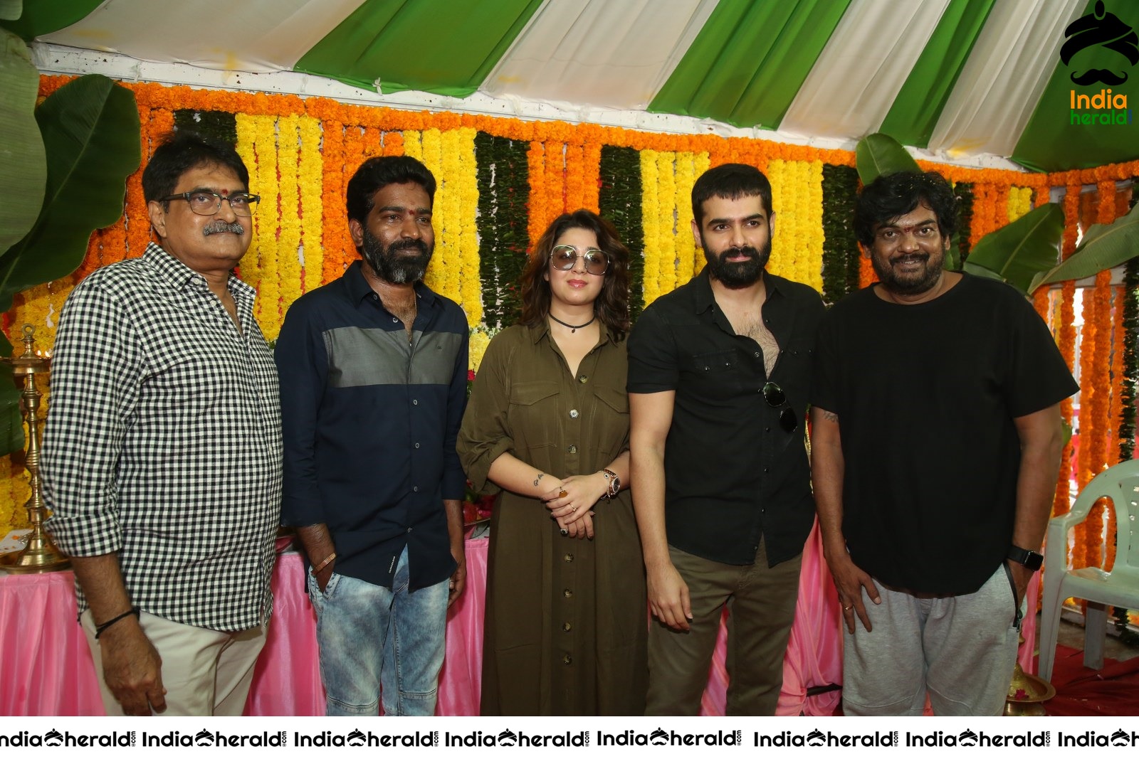Kishore Tirumala Puri Jagannath and Charmee Spotted with Ram Pothineni Set 2
