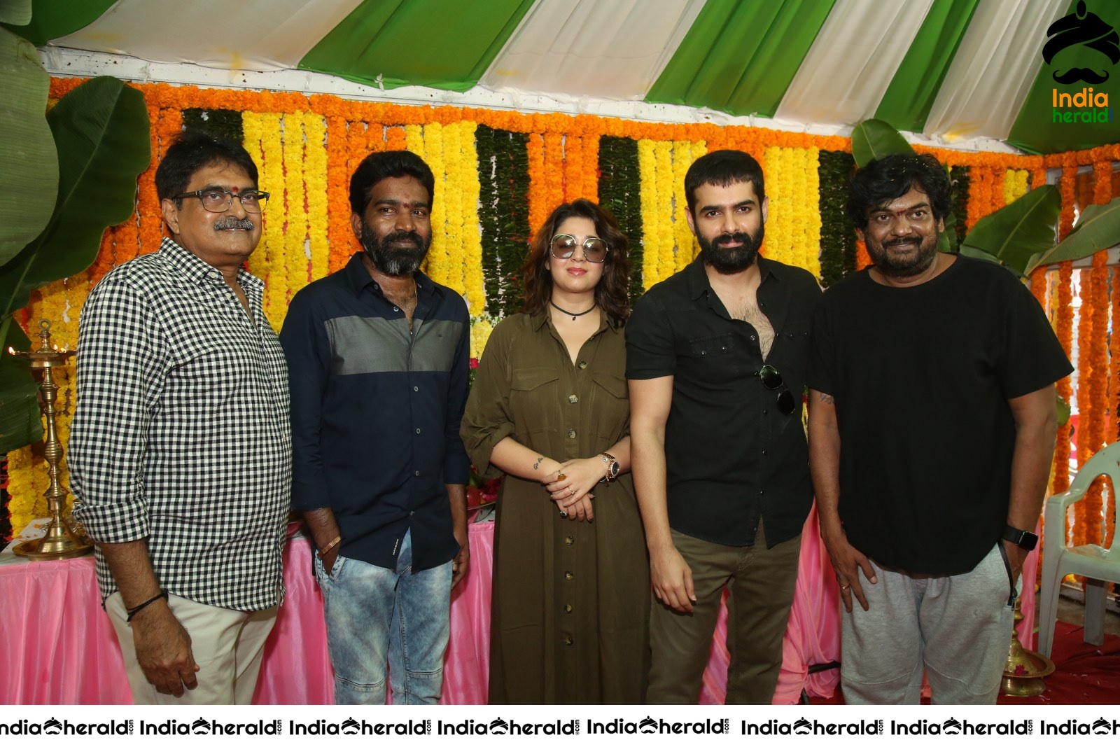 Kishore Tirumala Puri Jagannath and Charmee Spotted with Ram Pothineni Set 2