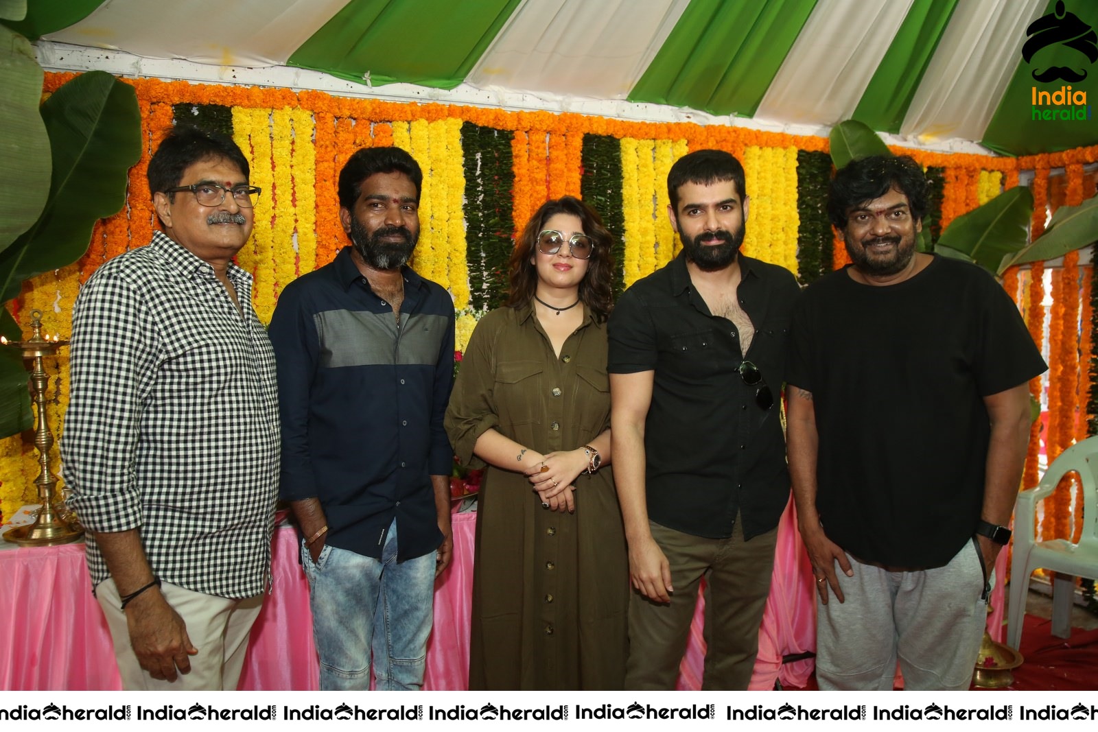 Kishore Tirumala Puri Jagannath and Charmee Spotted with Ram Pothineni Set 2