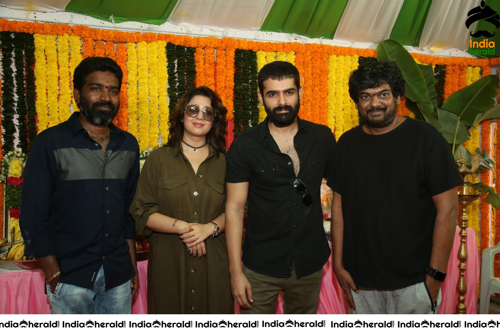 Kishore Tirumala Puri Jagannath and Charmee Spotted with Ram Pothineni Set 2