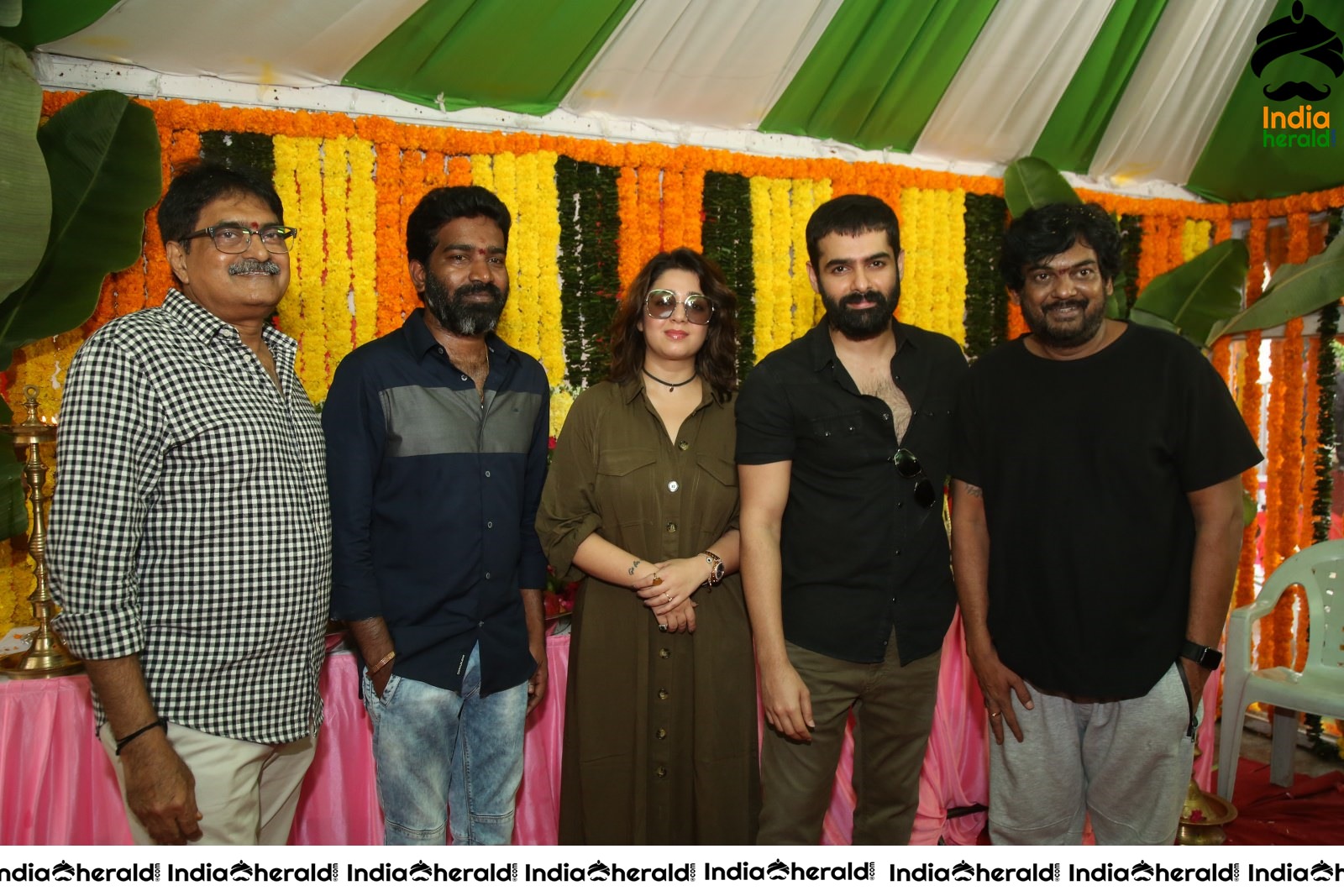 Kishore Tirumala Puri Jagannath and Charmee Spotted with Ram Pothineni Set 2