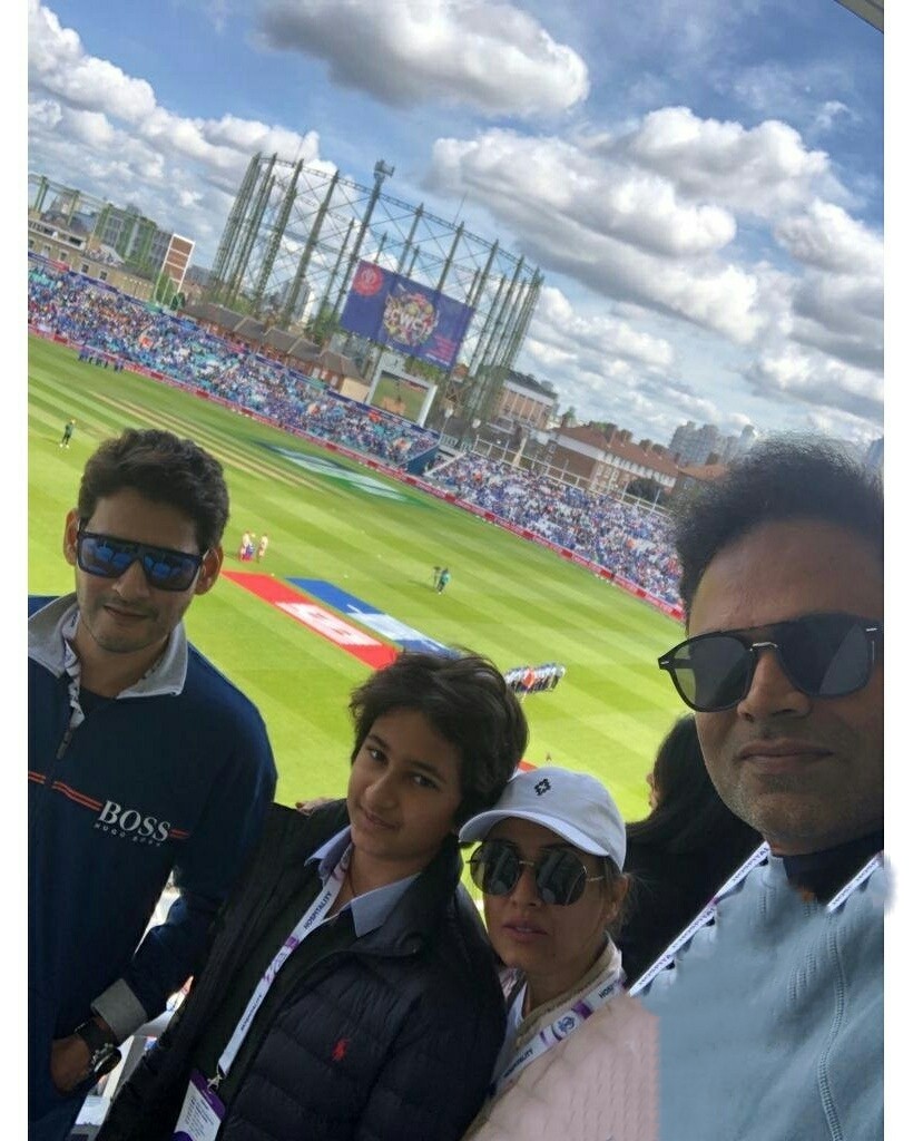 Mahesh Babu,  Vamsi Padipally And Gautham Stills From India Vs Australia ICC Cricket 2019 World Cup