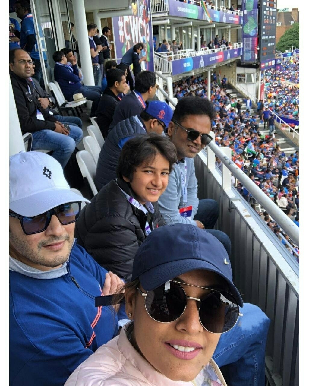 Mahesh Babu,  Vamsi Padipally And Gautham Stills From India Vs Australia ICC Cricket 2019 World Cup