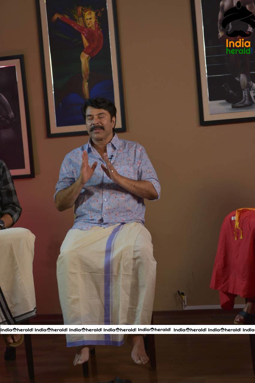 Malayalam Actor Mammootty Latest Clicks During Press Interview