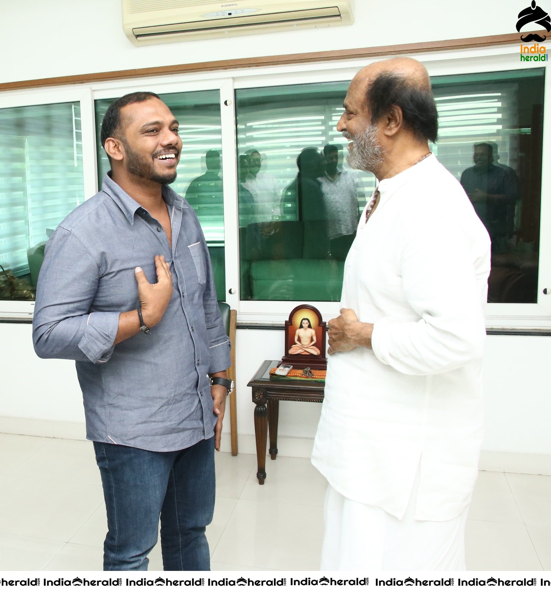Malaysian Movie Distributor DMY creations Chairman Dato Mohmed Yosuf met Rajinikanth