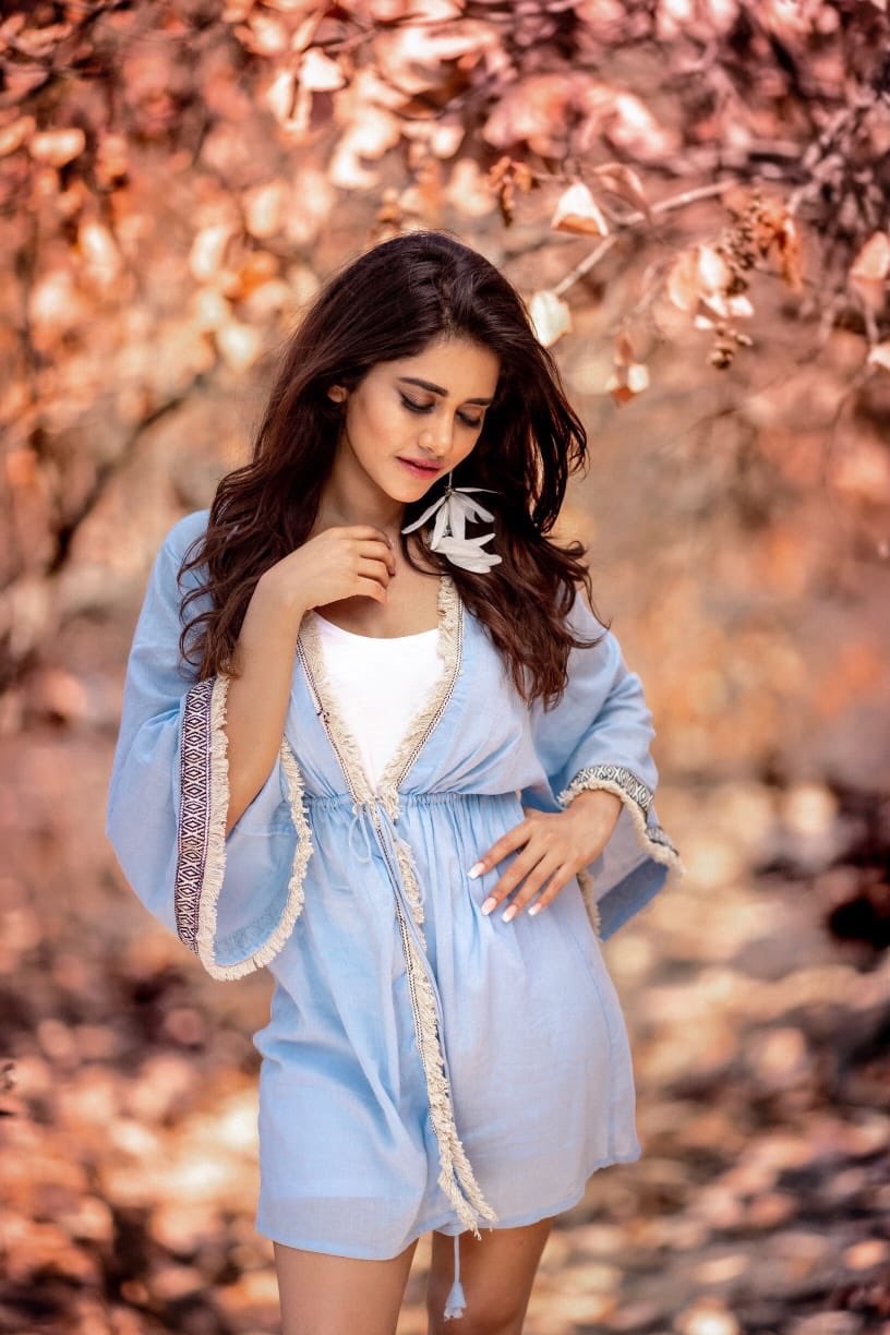 Nabha Natesh Latest Stylish Jeans Dress