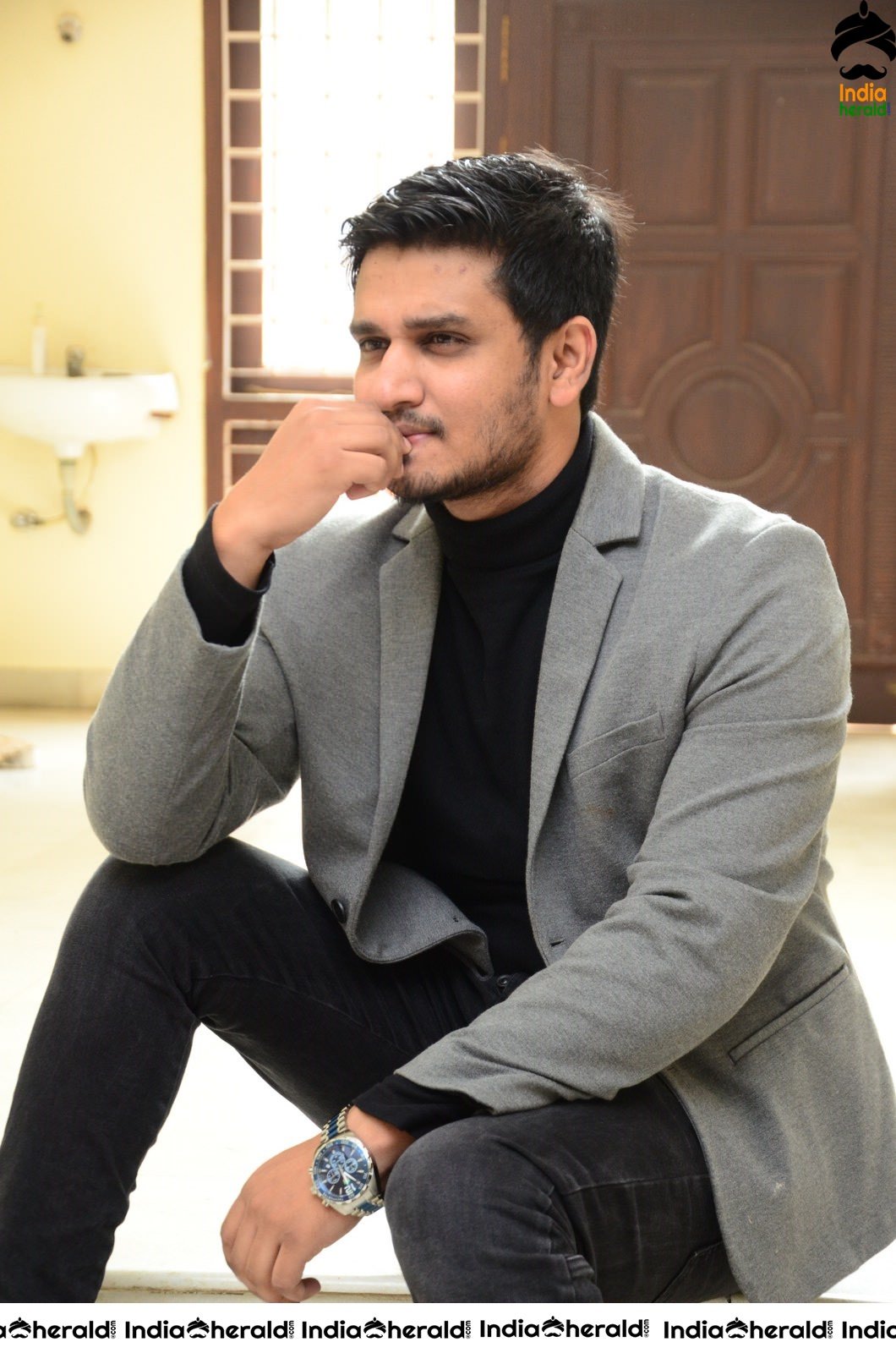 Nikhil Siddharth Interview Stills Set 2