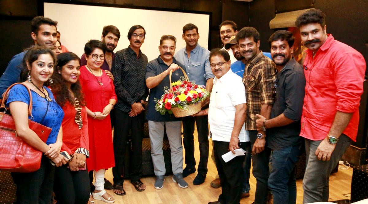 Pandavar Ani Met Kamal Haasan Regarding Nadigar Sangam Elections 2019