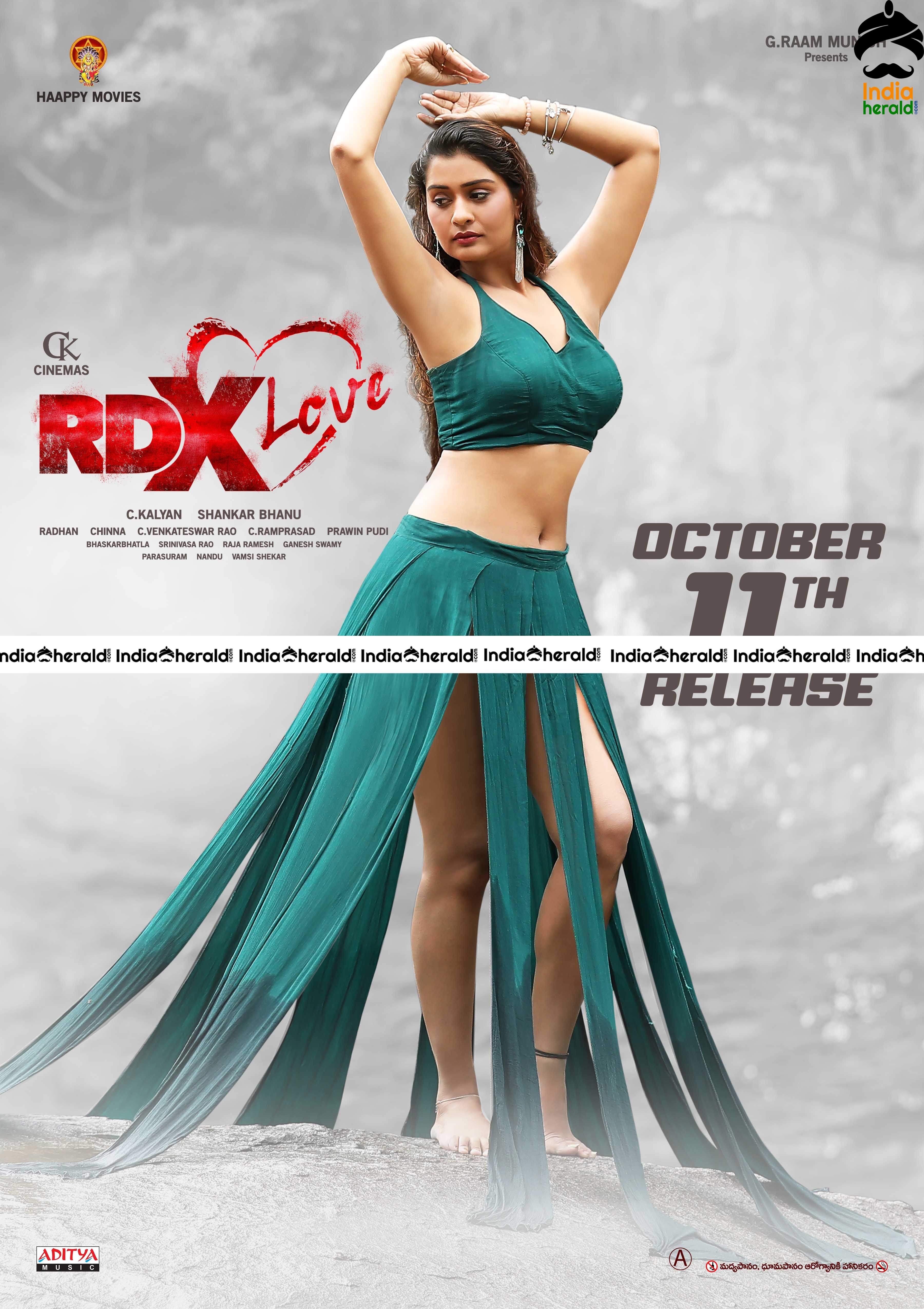 Payal Rajput RDX Love Release Date Posters And HD Stills