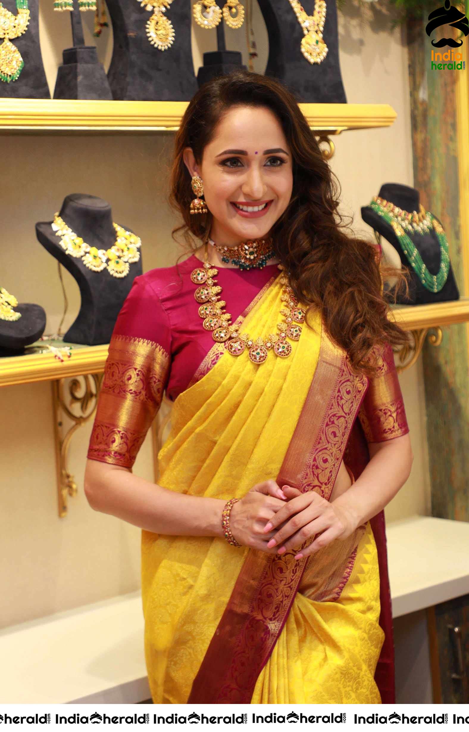 Pragya Jaiswal Solo HD Shots at Jewellery Shop Opening Set 1